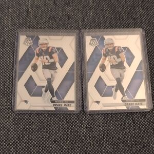 2025 Mosaic Drake Maye 2nd Year 2-Card Lot Patriots Superbowl MVP? 🔥🔥🔥